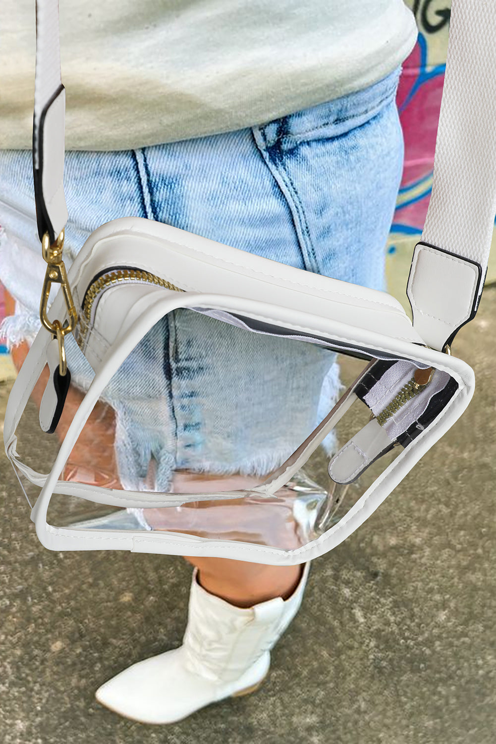 Vanessa Clear Bag White