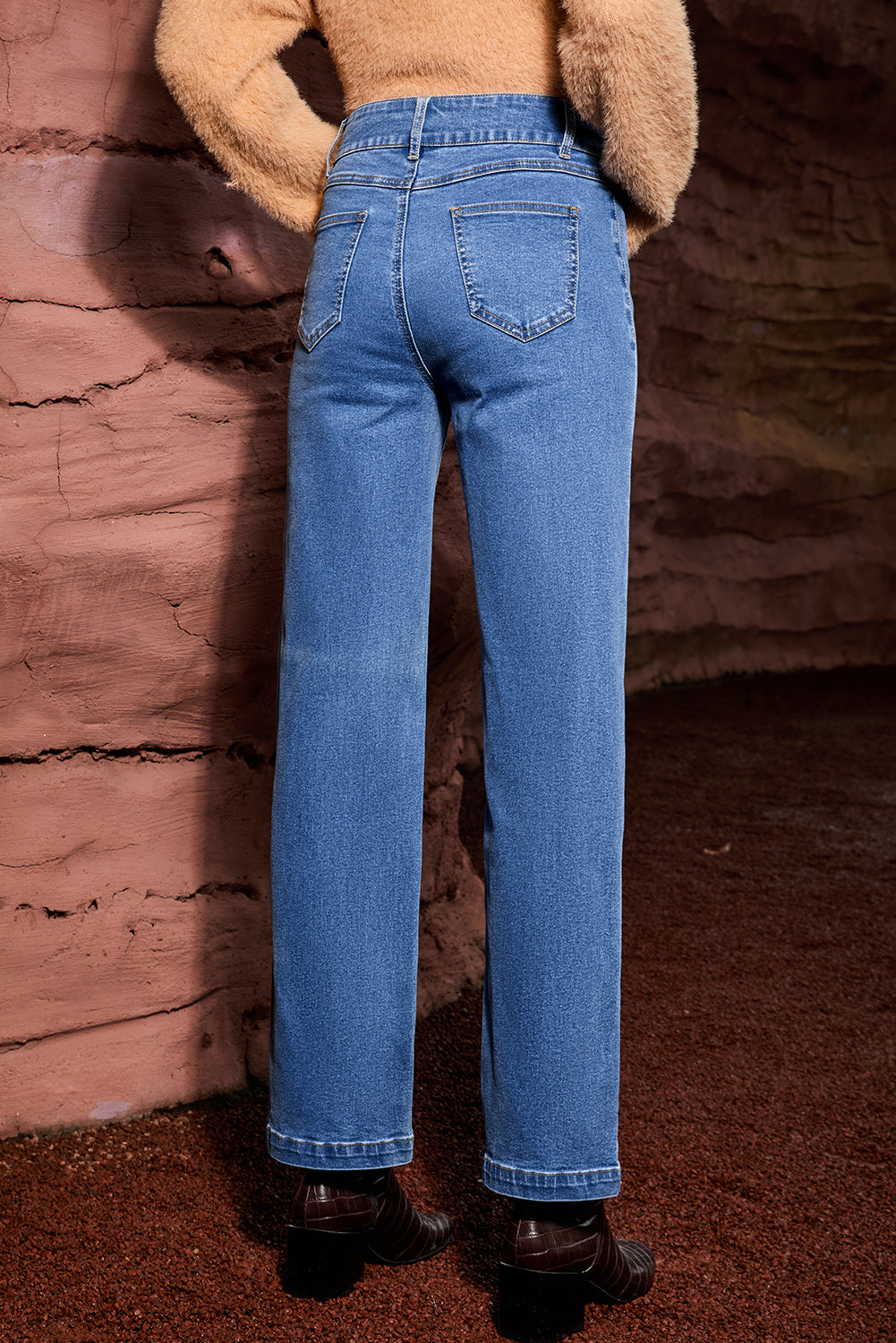 Taylor High Rise Straight Leg Jeans