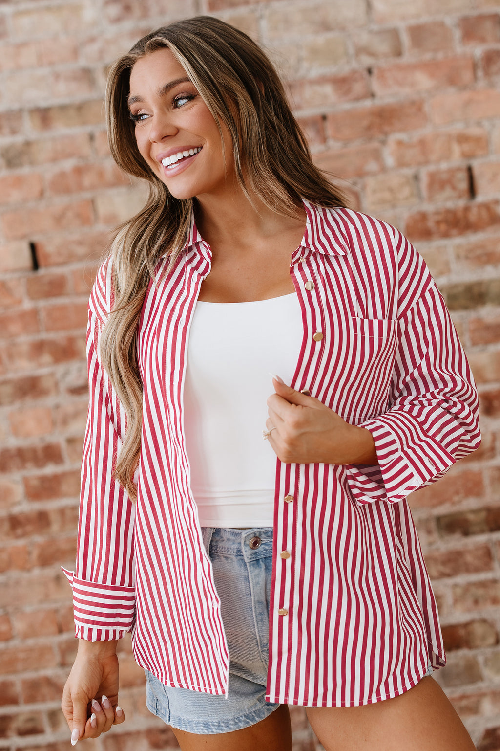 Gracie Button Up Top