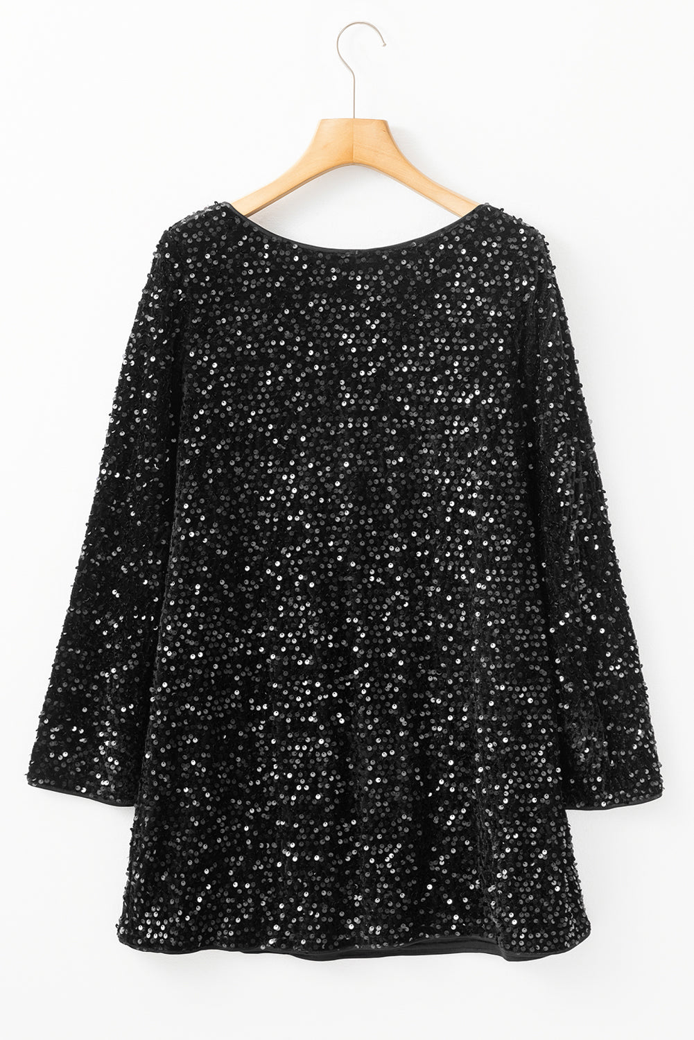 Soleil Sequin Cutout Back Mini Dress