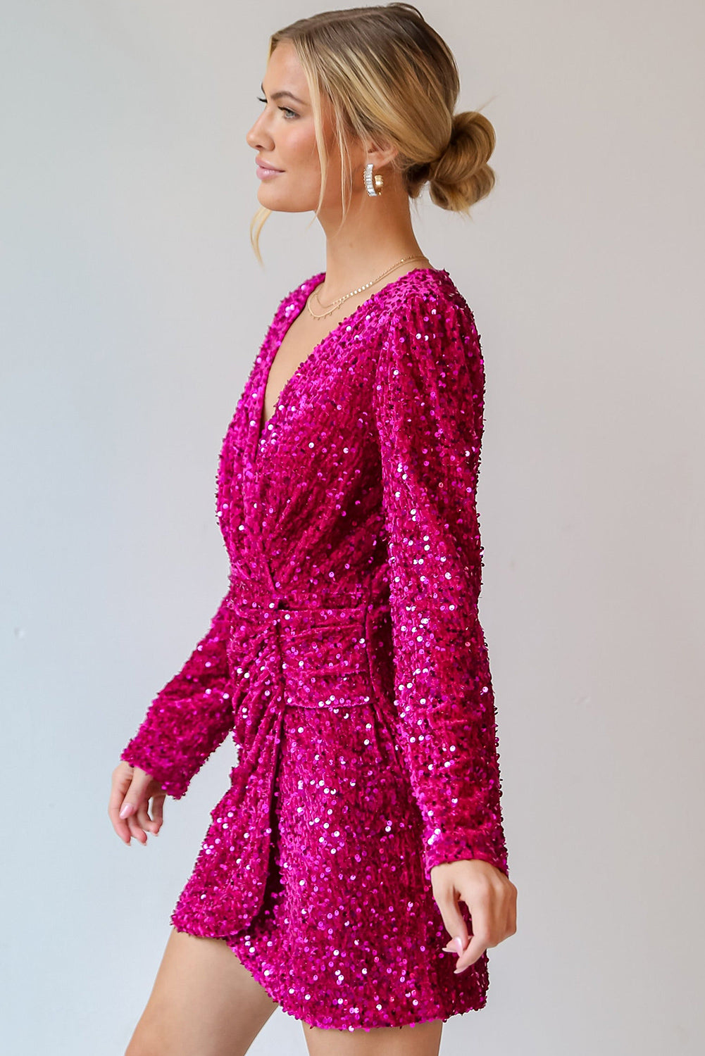 Calliope Velvet Sequin Mini Dress