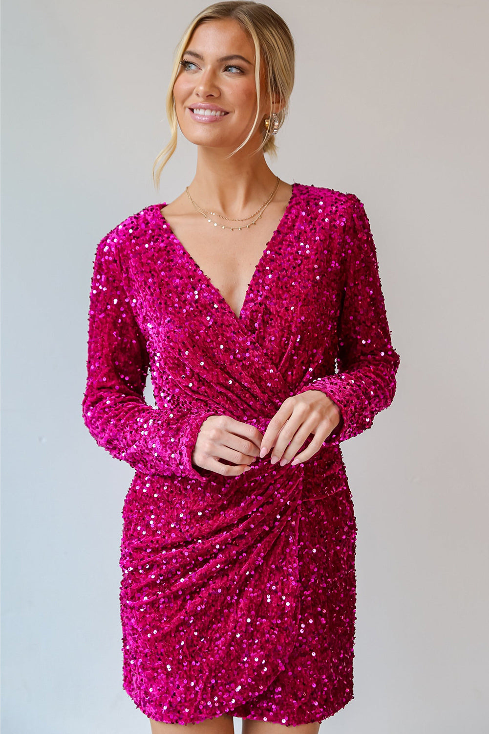 Calliope Velvet Sequin Mini Dress