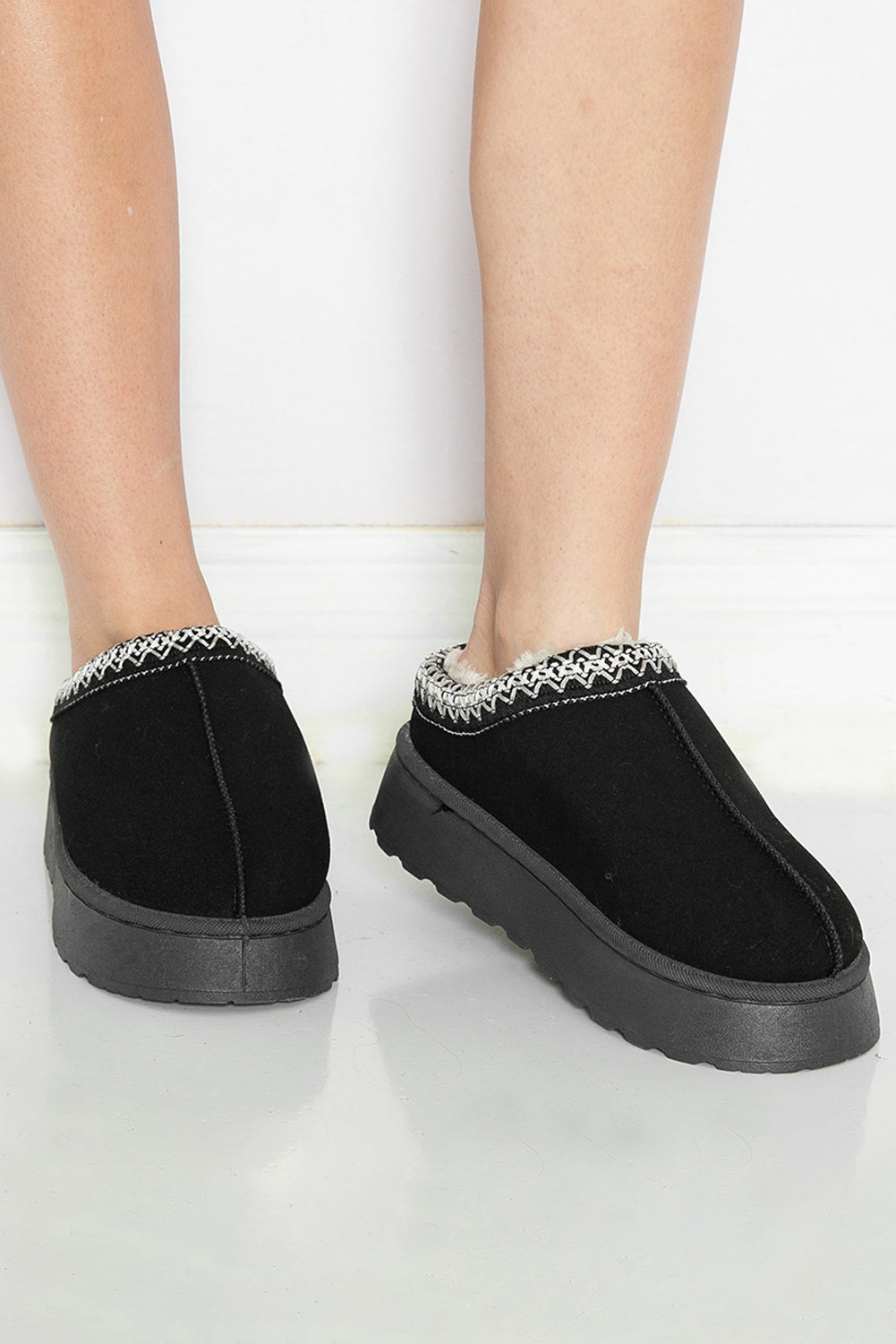 Joanna Black Slip-On Boots