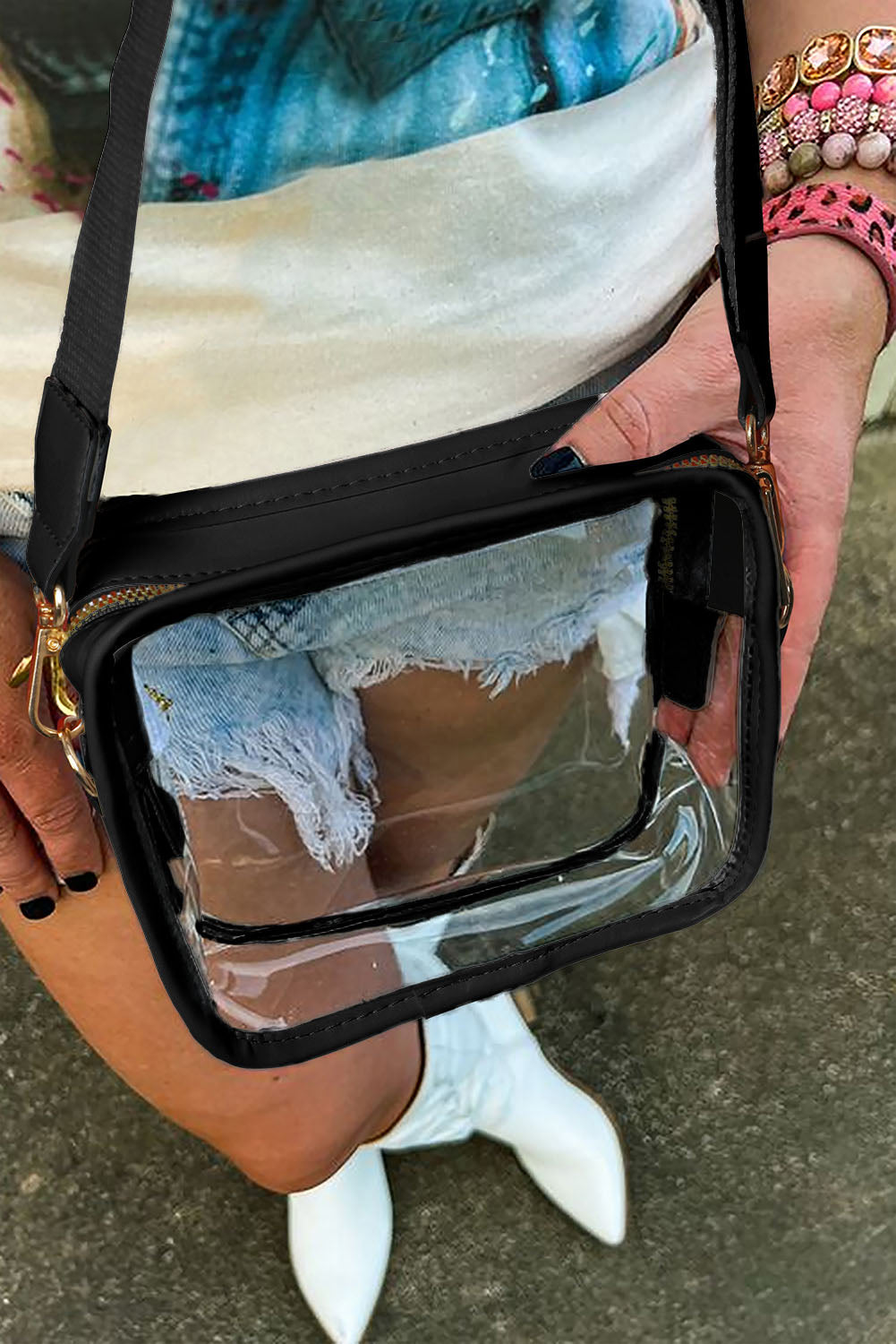 Vanessa Clear Bag Black