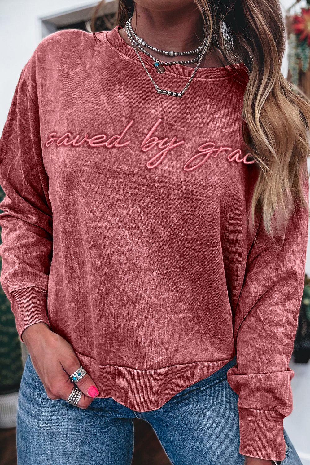 Faith Red Sweatshirt
