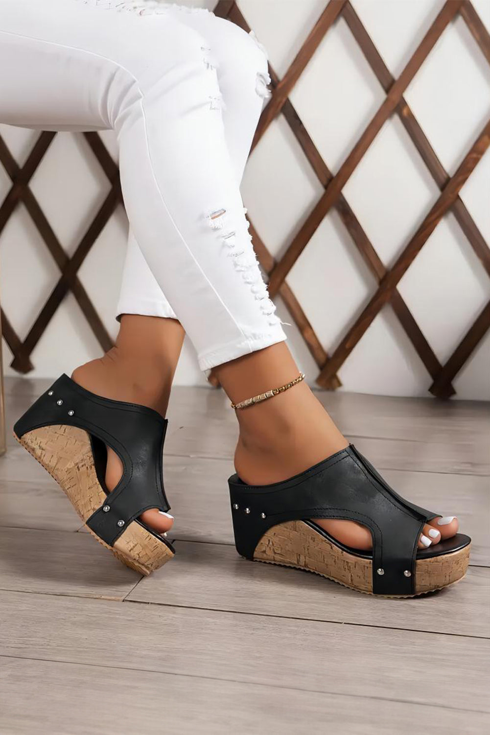 Regina Wedge Sandals