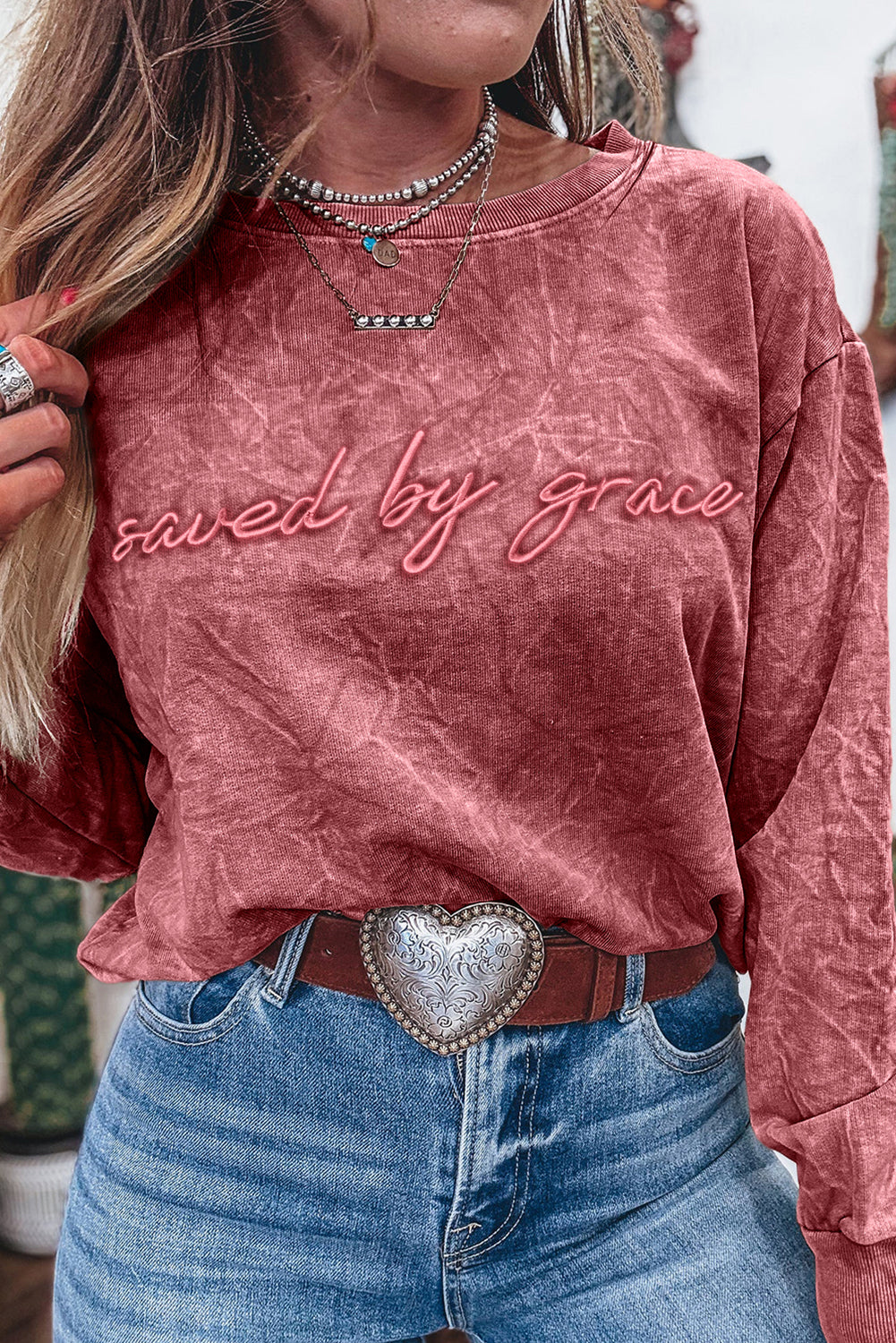 Faith Red Sweatshirt