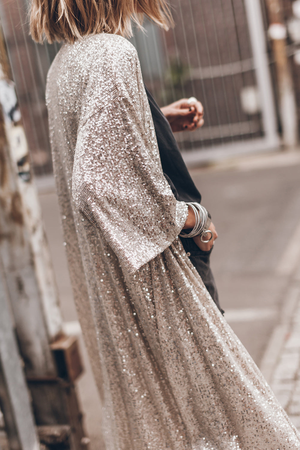 Eria Sequin Duster
