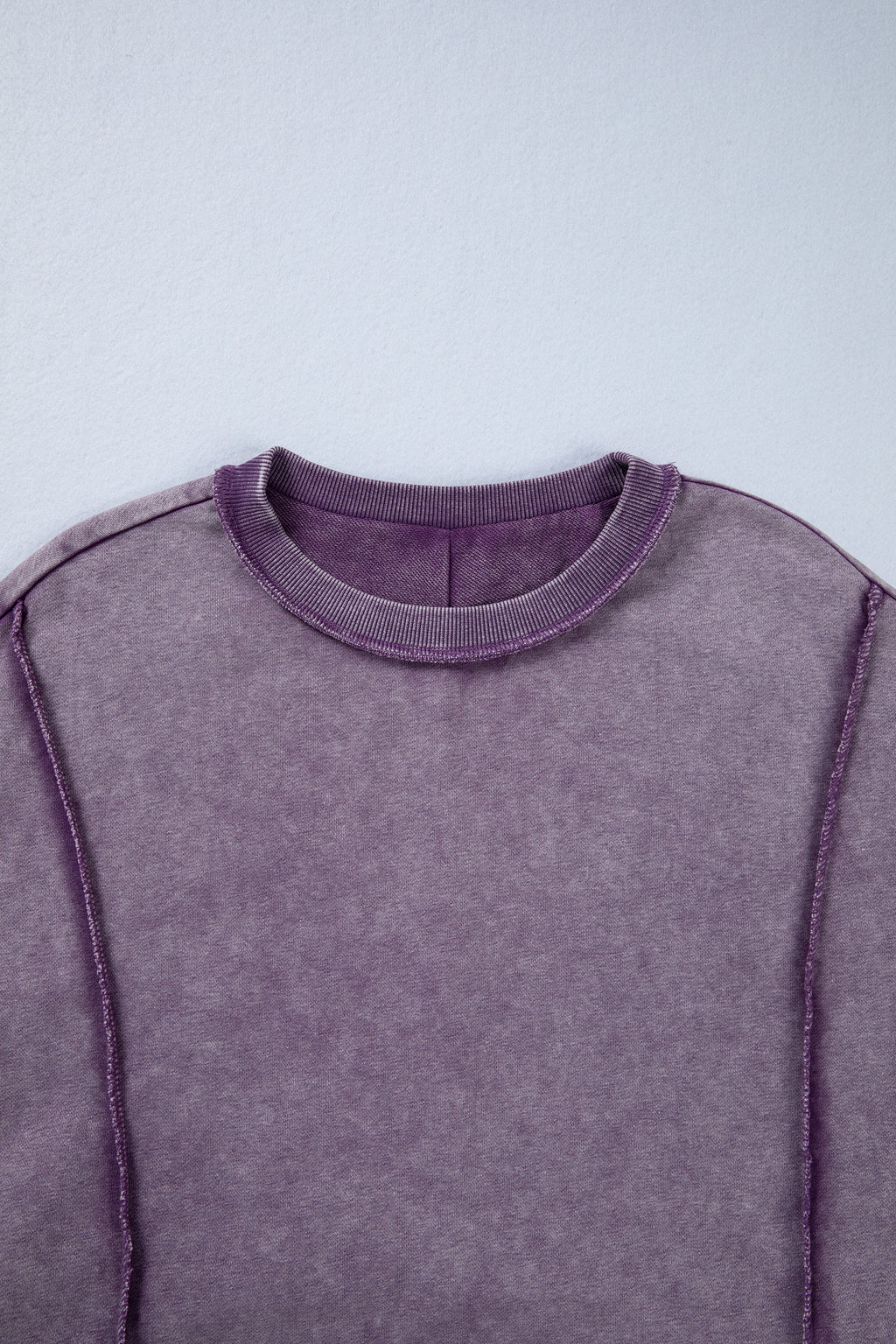 Alexis Slit Sweatshirt Purple