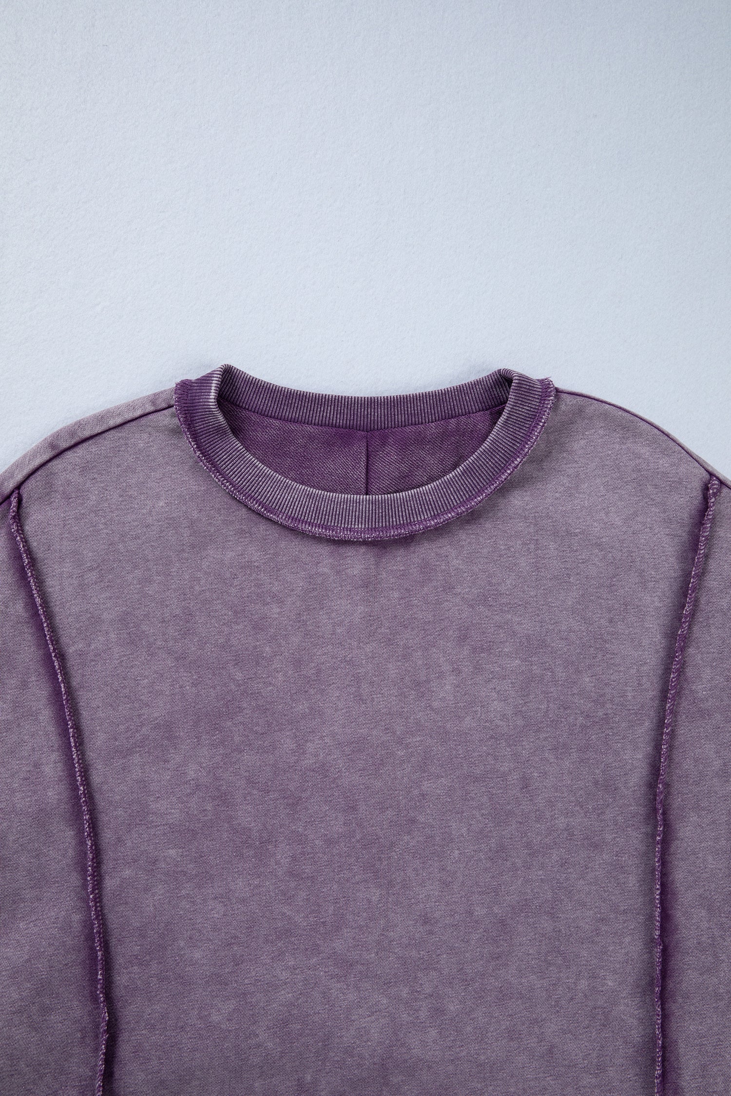Alexis Slit Sweatshirt Purple