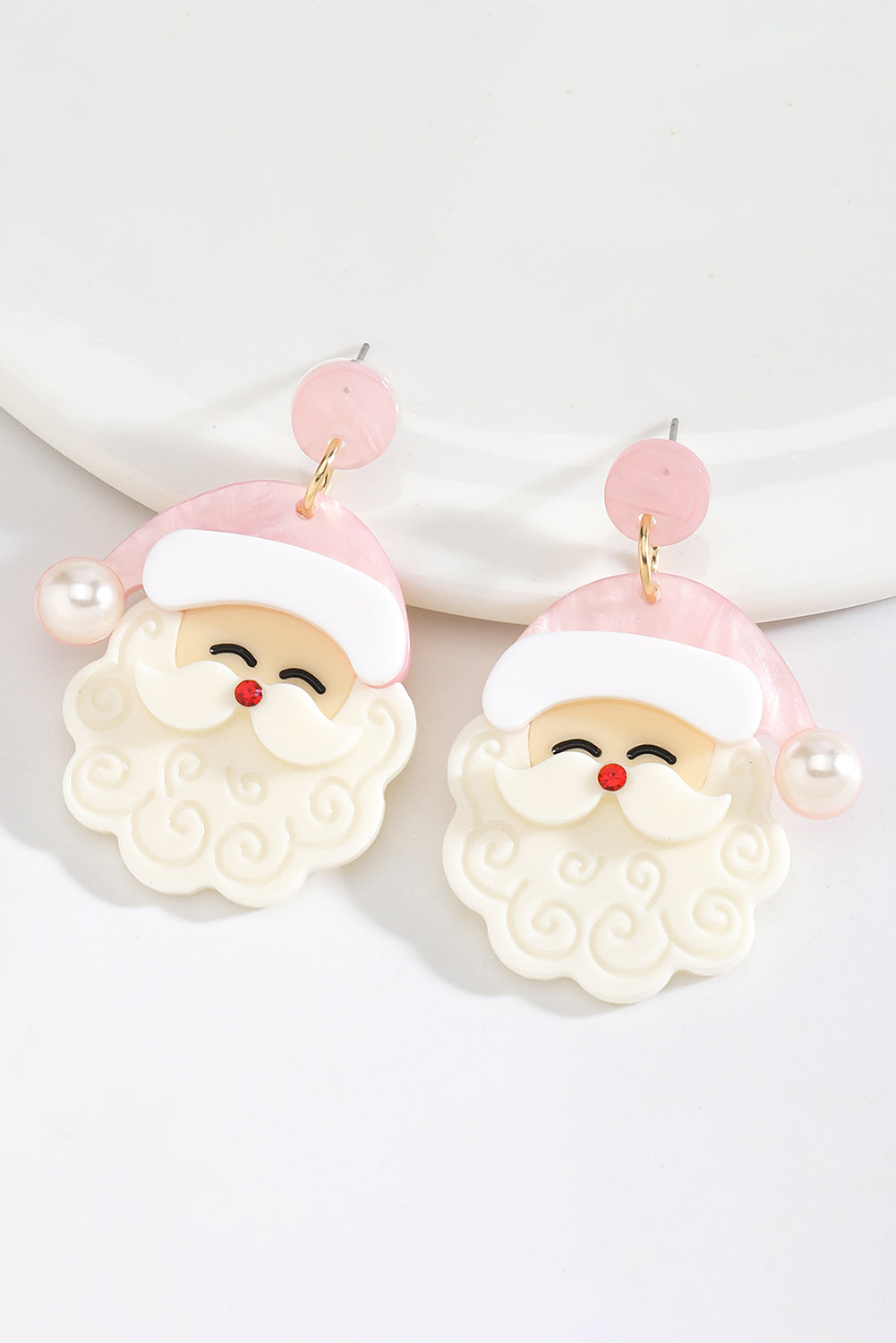 Selah Pink Christmas Earrings