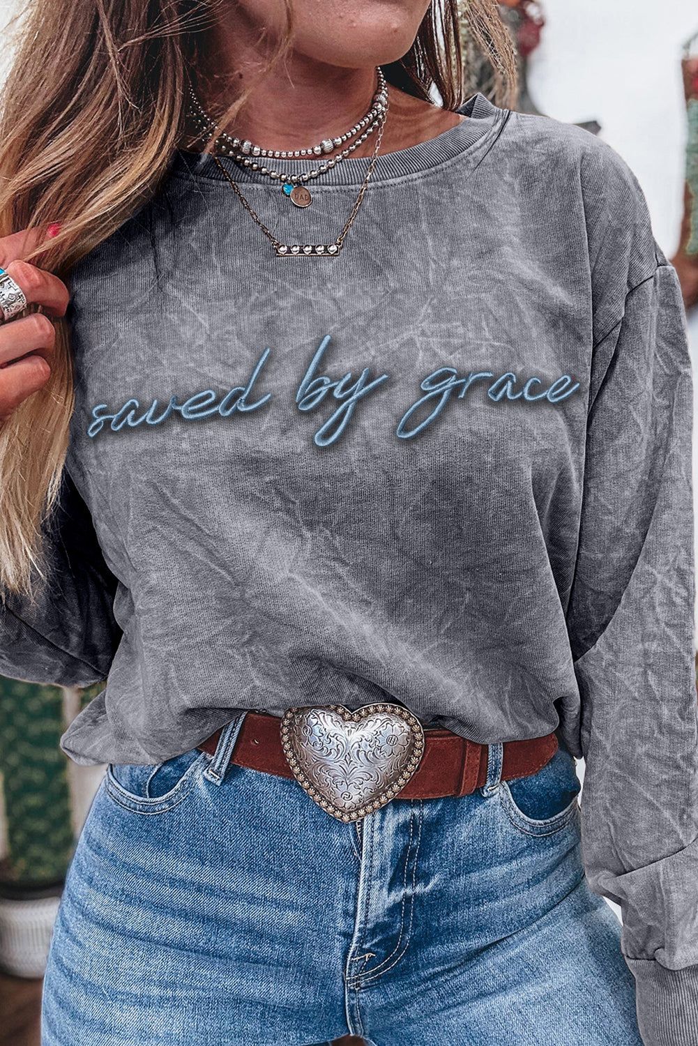 Faith Grey Sweatshirt