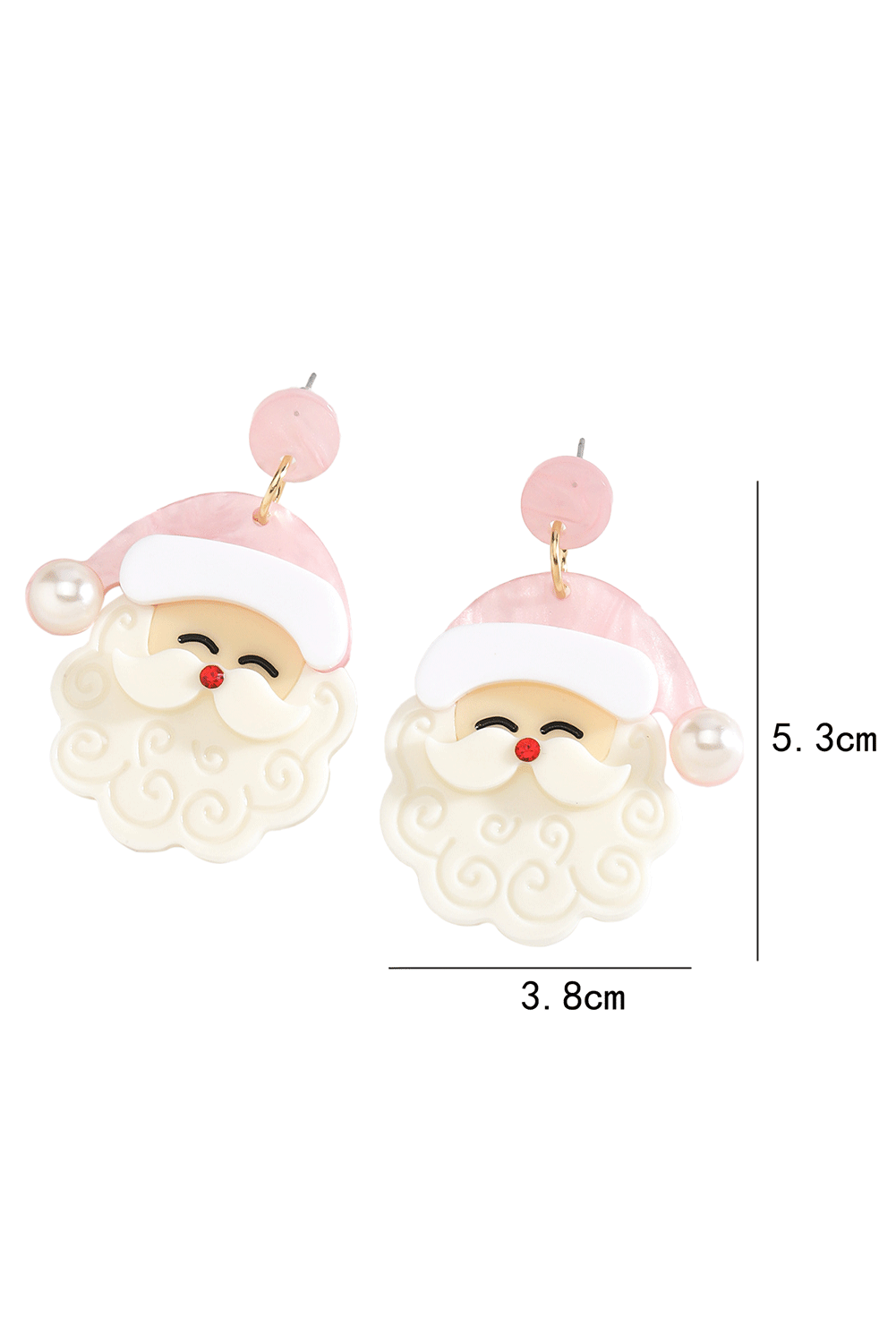 Selah Pink Christmas Earrings