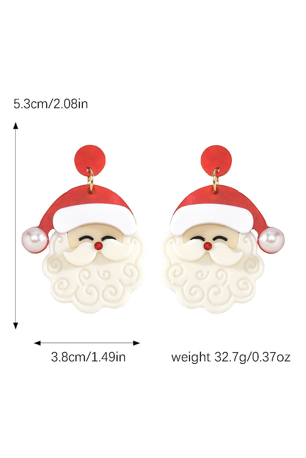 Selah Red Christmas Earrings