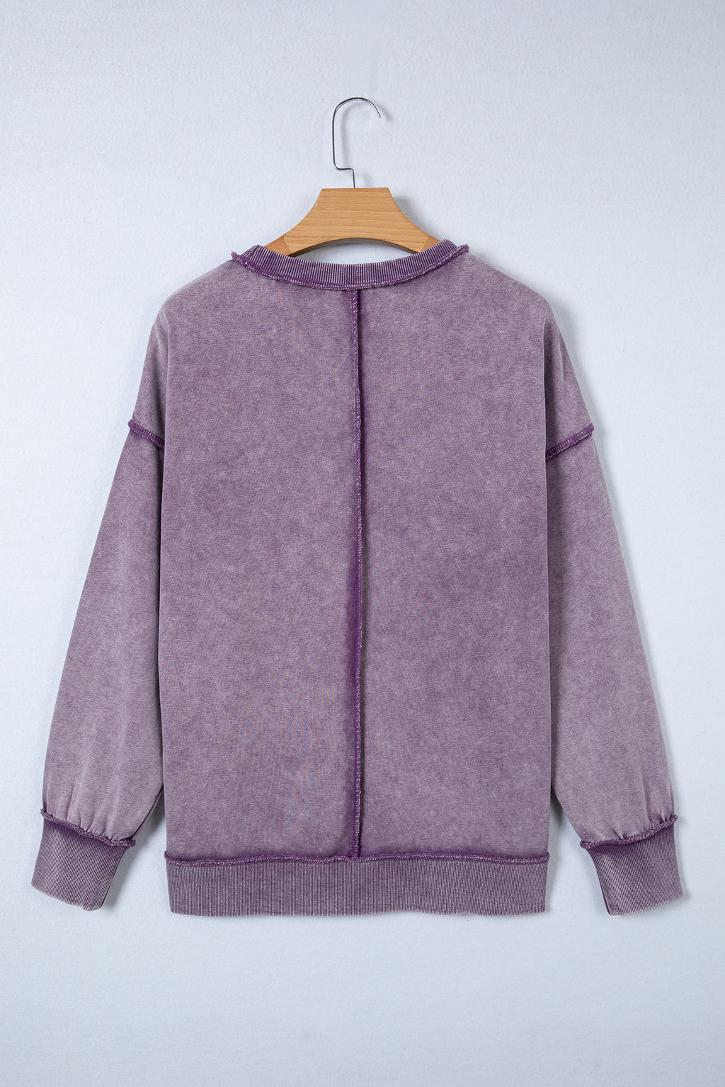 Alexis Slit Sweatshirt Purple