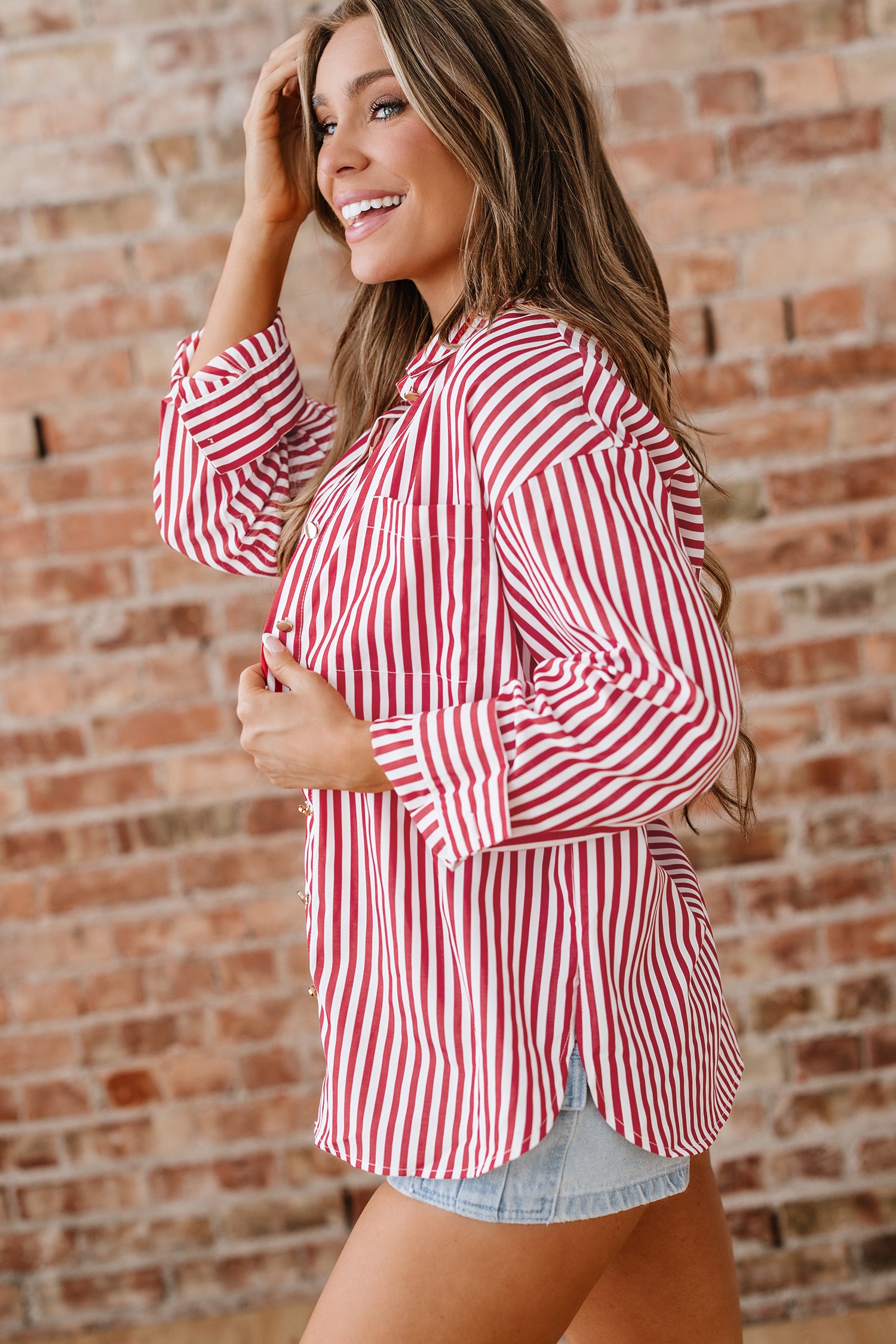 Gracie Button Up Top