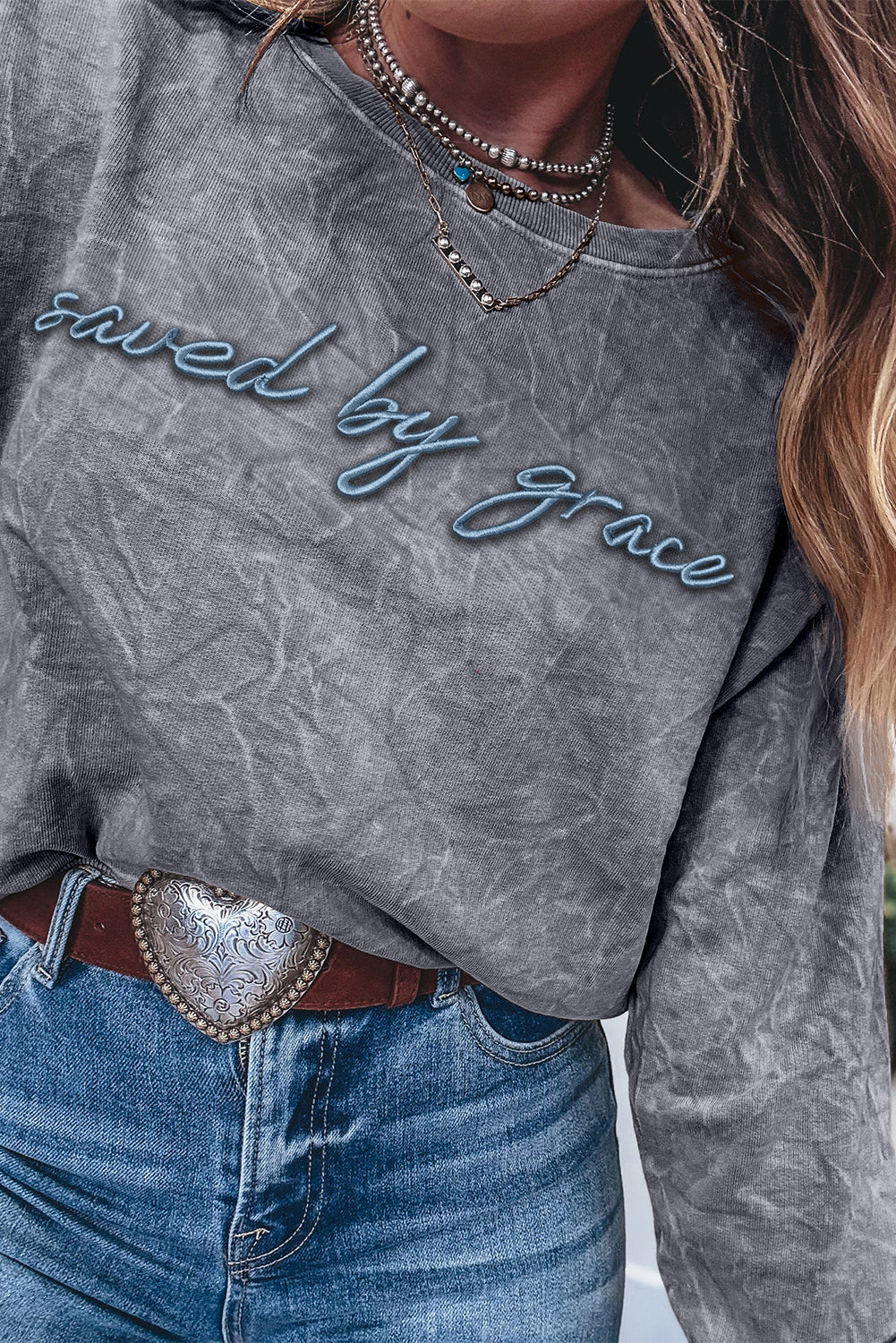 Faith Grey Sweatshirt