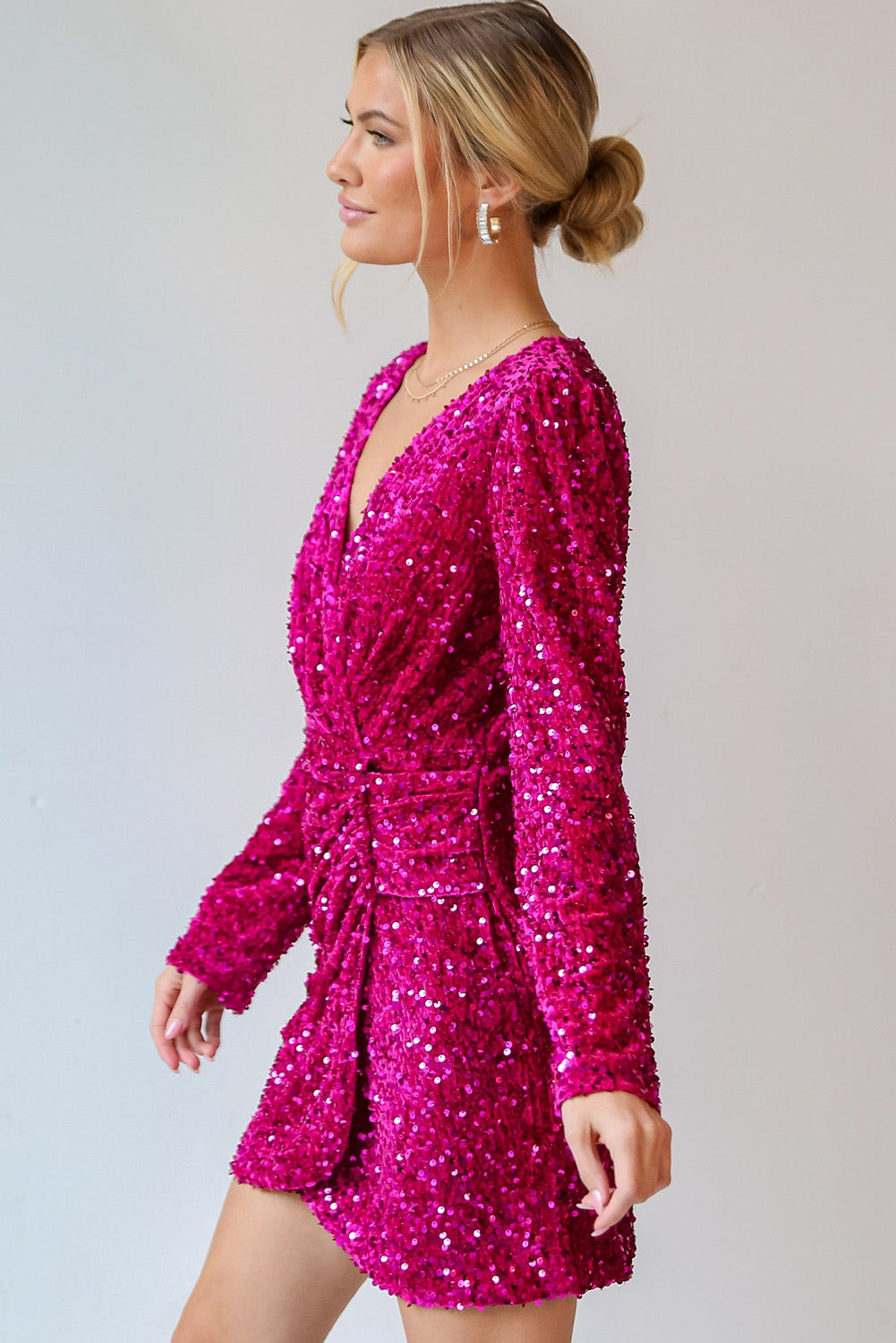 Calliope Velvet Sequin Mini Dress
