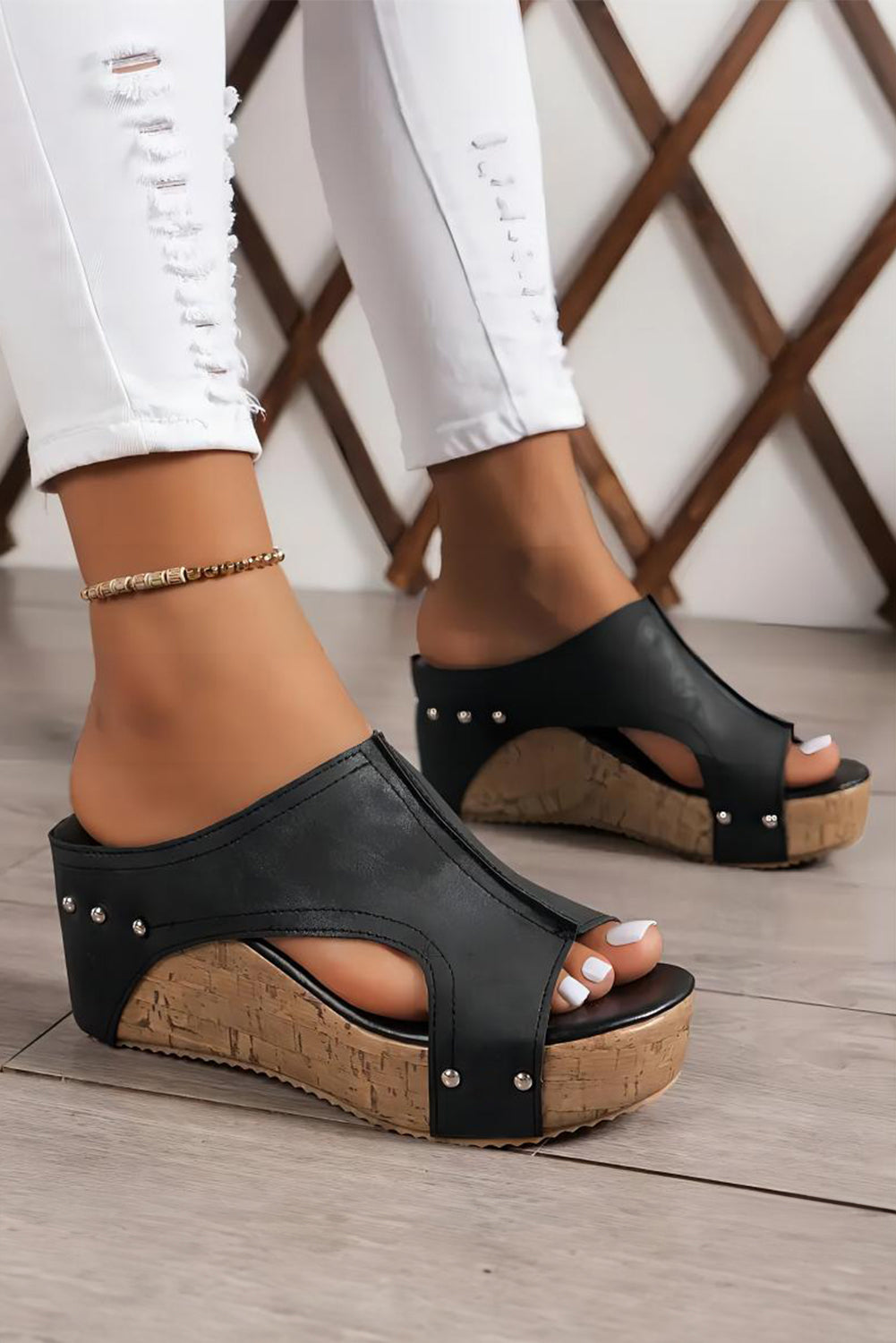 Regina Wedge Sandals