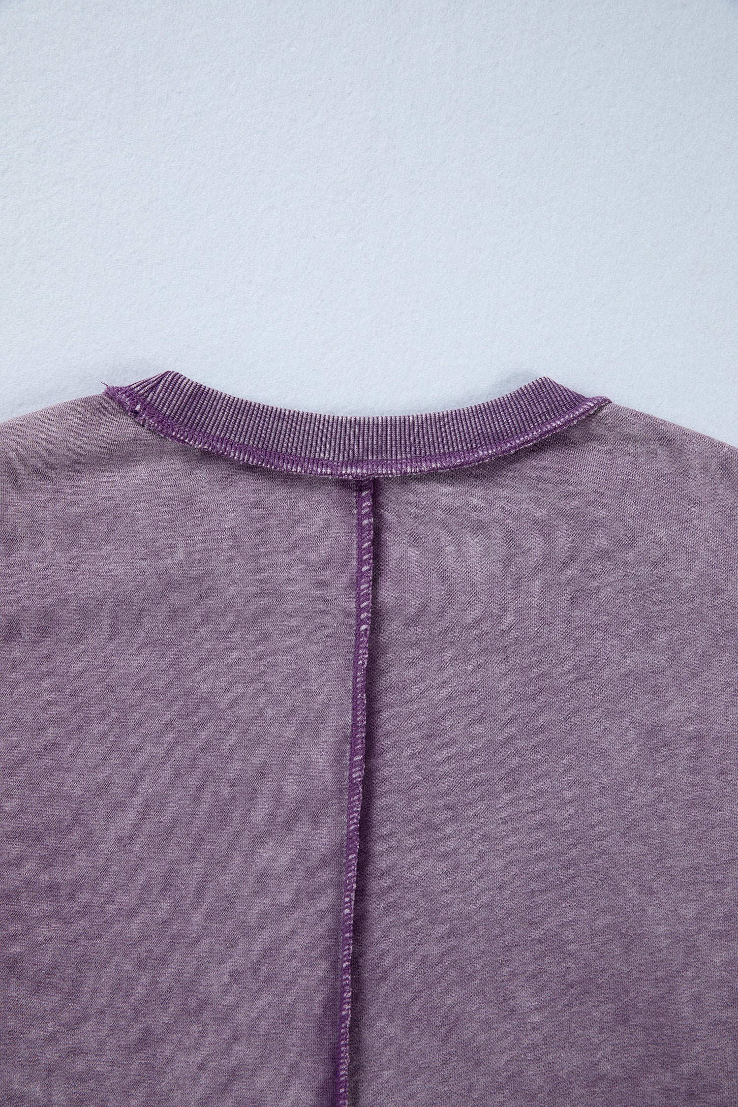Alexis Slit Sweatshirt Purple