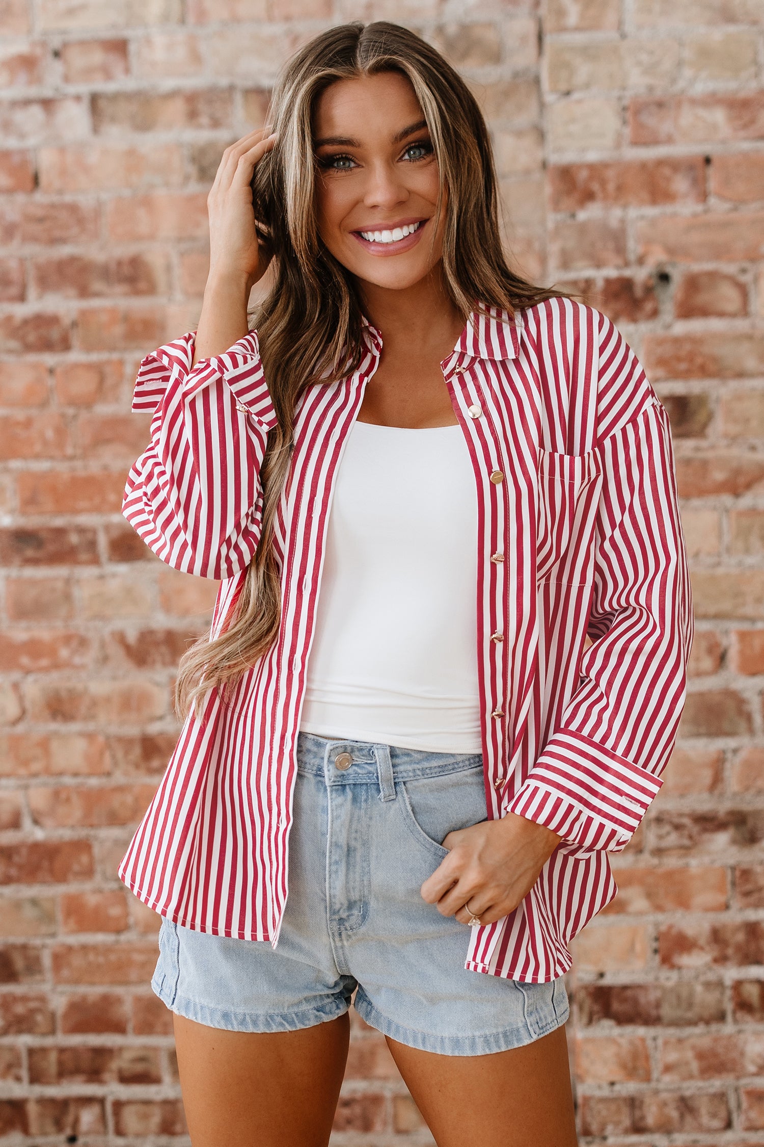 Gracie Button Up Top